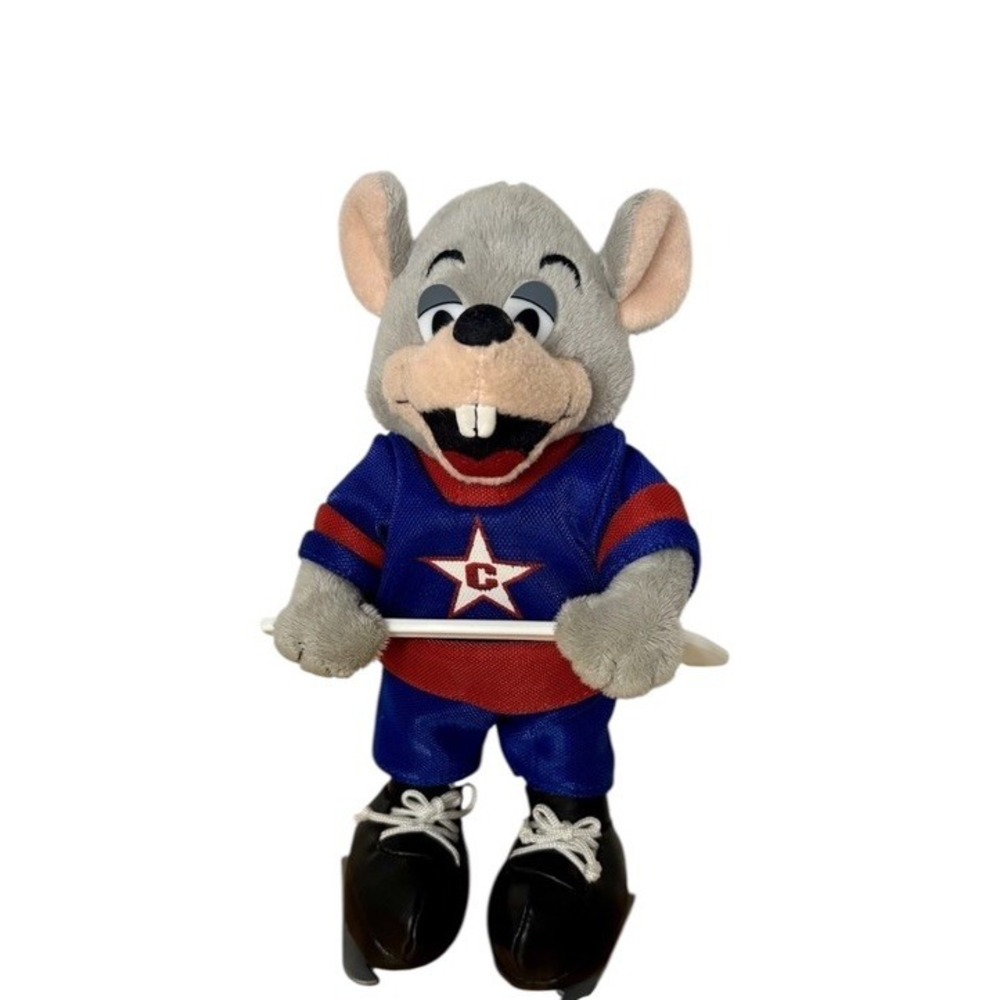 Chuck E Cheese Y2k Limited Edition Small Ice Hockey Plush nostalgia Ticket Prize